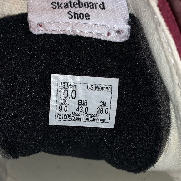 Vans SK8-HI Burgundy/True White - Picture 6 of 7